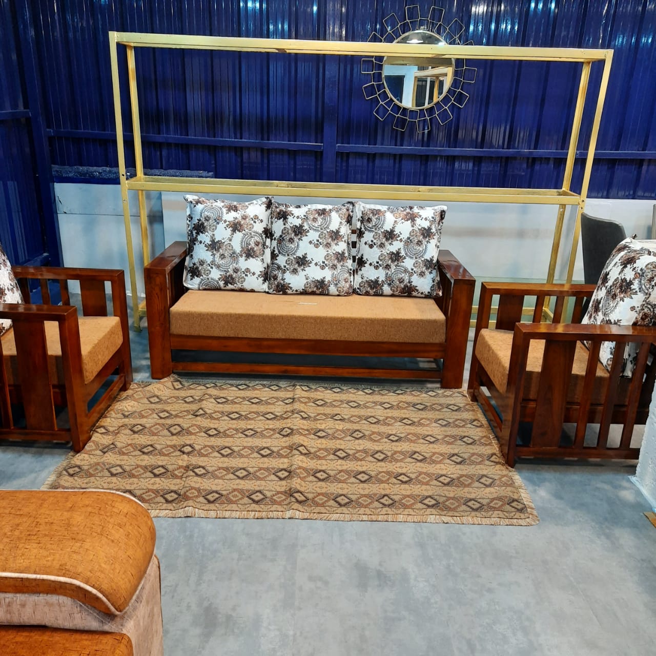 WOODEN SOFA SET